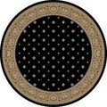 Concord Global Trading Concord Global 63030 5 ft. 3 in. Ankara Pin Dot - Round; Black 63030
